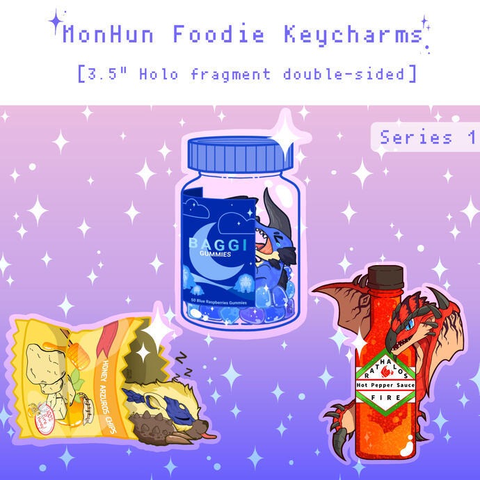 (2023 - May) Monster Hunter Keychain Designs