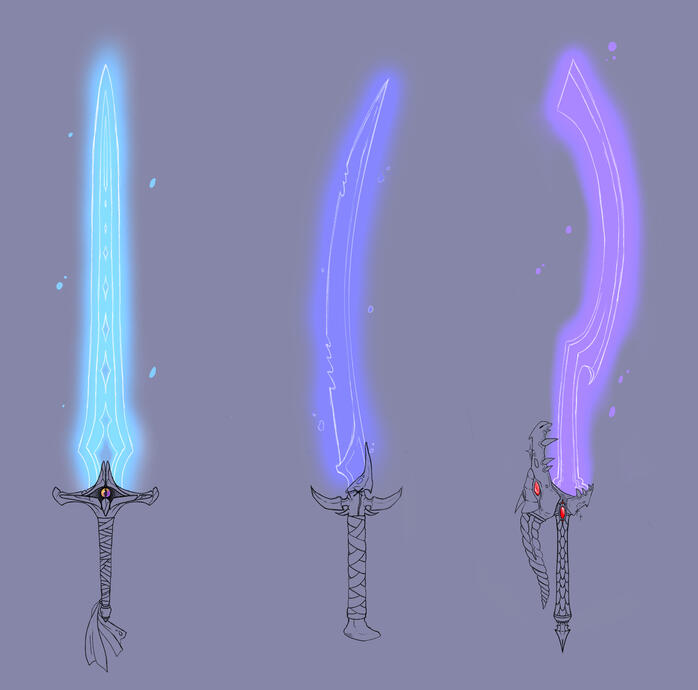 (2023 - Jan) Sword concept for a DnD game